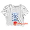Merry Christmas Y Filthy Muggle Crop Top Shirt