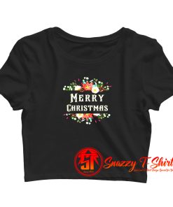 Merry Christmas gift Xmas x mas Crop Top Shirt