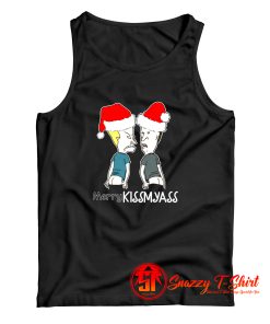 Merry Kissmyass Kiss My Ass Beavis And Butt Head Christmas Tank Top