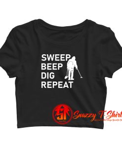 Metal Detecting Crop Top Shirt