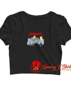 Metallica Beavis Butthead Crop Top Shirt