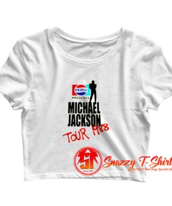 Michael Jackson BAD Pepsi 1988 Crop Top Shirt