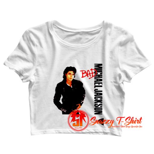 Michael Jackson Bad Graphic Crop Top Shirt