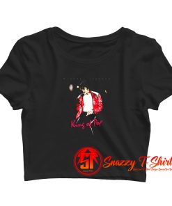 Michael Jackson King Of Pop Crop Top Shirt