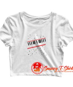 Michael Jackson Piano Beat It Retro Crop Top Shirt