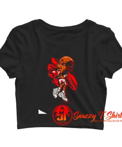 Michael Jordan 11 Basketball Crop Top Shirt