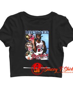 Michael Jordan Three Peat Crop Top Shirt