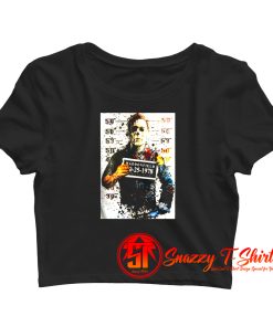 Michael Myers Halloween Mug Shot Crop Top Shirt