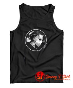 Michael Myers I Hate People Face Mask Tank Top