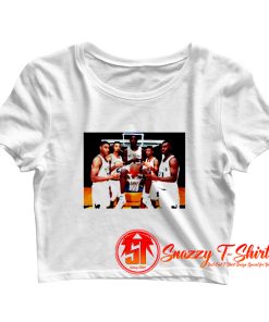Michigan Wolverines Fab 5 Chris Webber Jalen Rose Juwan Howard Crop Top Shirt
