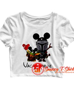 Mickey Baby Yoda Crop Top Shirt