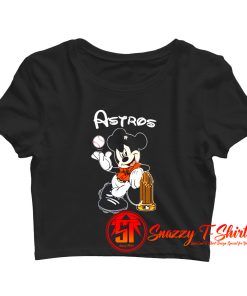 Mickey Baseball Houston Champion Funny Crop Top Shirt