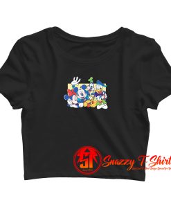 Mickey Family Vintage Disney Mickey Mouse Crop Top Shirt