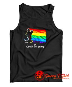 Mickey Mouse Lgbt Pride Love Is Love Tank Top