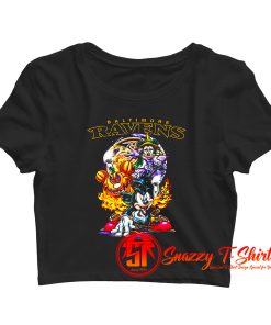 Mickey Mouse Pumpkin Halloween Crop Top Shirt
