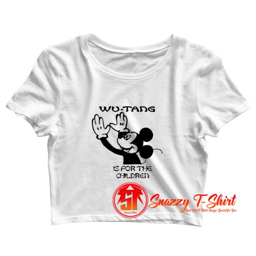 Mickey Wu Tang Is For The Children Crop Top Shirt