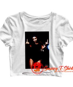 Middelfinger Fuck You Paris Swag Dope Pin Up Kate Moss Model Megan Fox Eleven Crop Top Shirt