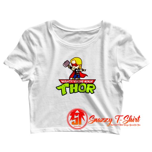 Mighty Viking Ninja Crop Top Shirt