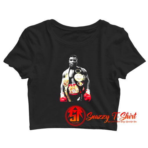 Mike Tyson Iron The Champ Boxing Legend Crop Top Shirt