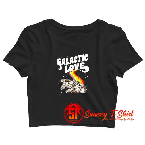 Millennium Falcon Galactic Love Crop Top Shirt