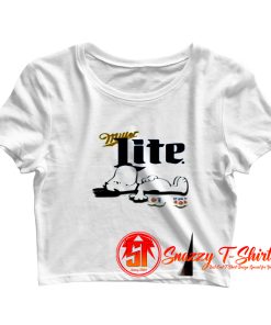 Miller Lite Beer Logo Crop Top Shirt