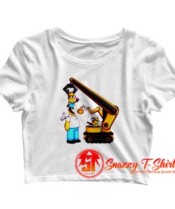 Minion Simpsons Crop Top Shirt