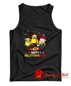 Minions Halloween Christmas Tank Top