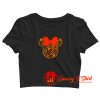 Minnie Mouse Halloween Silhouette Icon Crop Top Shirt