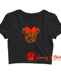 Minnie Mouse Halloween Silhouette Icon Crop Top Shirt