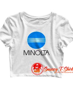 Minolta Camera Retro Crop Top Shirt