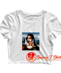 Mona Lisa Lollipop Crop Top Shirt