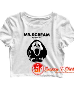 Mr Scream Ghostface Movie Halloween Crop Top Shirt