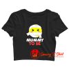 Mummy Emoji Pregnancy Crop Top Shirt