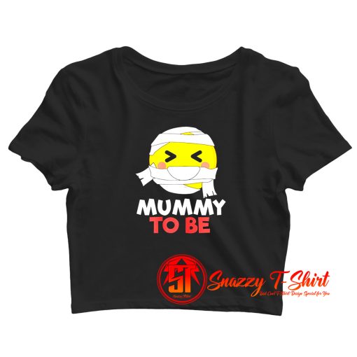Mummy Emoji Pregnancy Crop Top Shirt