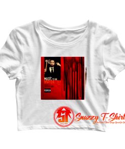 Music To Be Murdered By Cover Album Crop Top Shirt