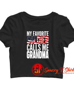 My Favorite Soldier Calls Me Grandma Crop Top Shirt