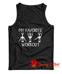 My Favorite Workout Funny Workout Graphic Tank Top