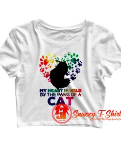My Heart Is Held By The Paws Of A Cat Crop Top Shirt