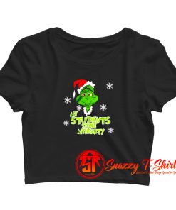 My Students Stole My Heart Grinch Christmas Crop Top Shirt