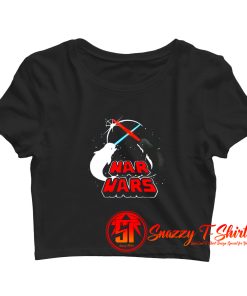 Nar Wars Parody Funny Narwhals Lover Crop Top Shirt