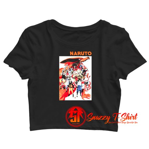 Naruto Characters Crop Top Shirt