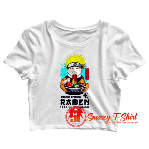 Naruto Ichiraku Ramen Food Crop Top Shirt