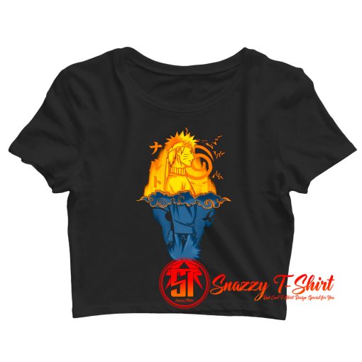 Naruto and sasuke Crop Top Shirt