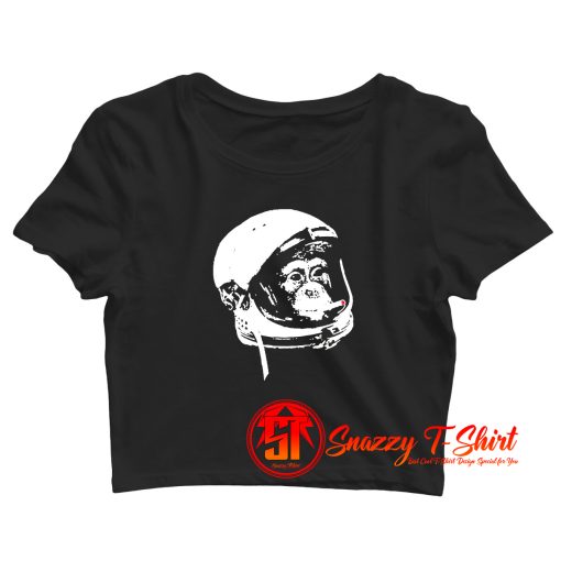 Nasa Monkey Smoking Astronaut Space Crop Top Shirt
