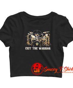 Neil Peart playing the drums Crop Top Shirt