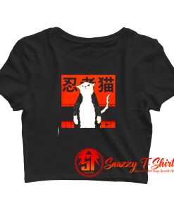 Neko ninja 2 Crop Top Shirt