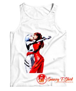 Neon Genesis Evangelion Rei Ayanami Asuka Kiss Pin Up Anime Manga Sexy Hot Senpai Tank Top