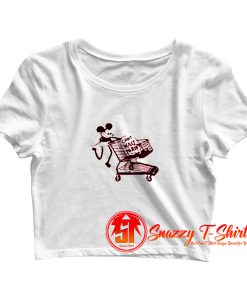 New Funny Mickey Cant Wait To Die Crop Top Shirt