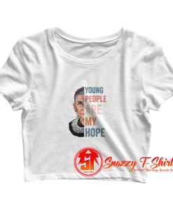 New Ruth Bader Ginsburg Young People Crop Top Shirt