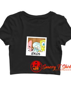 Nickelodeon Spongebob Squarepants BROS Crop Top Shirt